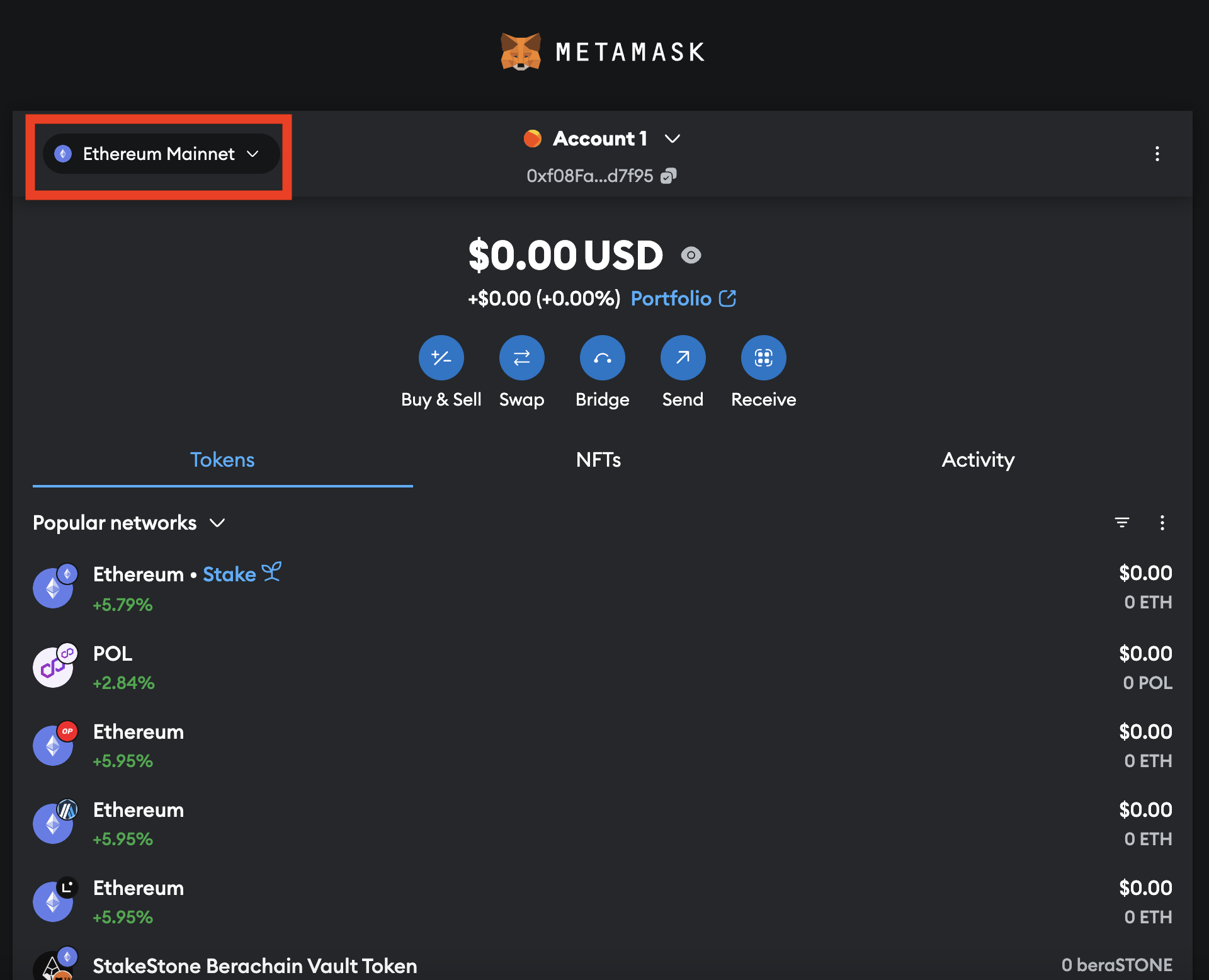 open metamask